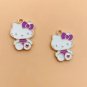 10pcs Alloy Drip Oil Charm Cartoon Cat Earring Pendant DIY Keychain