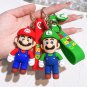 22 Styles Super Mario Keychain Mario Bros Luigi Toad Yoshi Bowser Action Figure