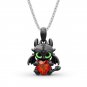 Fashion Little Devil Cartoon Necklace Crystal Glass Pendant Character Gift