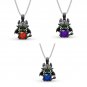 Fashion Little Devil Cartoon Necklace Crystal Glass Pendant Character Gift