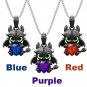 Fashion Little Devil Cartoon Necklace Crystal Glass Pendant Character Gift