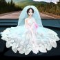 Creative Car dashboard Decor Items Cute Decoration Fashion Women's Wedding Dress Cartoon