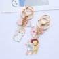 1pcs Cute Sailor Moon Keychain Sweet Cat Girl Car Key Chain Creative Design Cartoon Bag