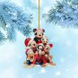 2D Acrylic Christmas Tree Ornaments Disney Minnie Mickey Mouse Anime Figure