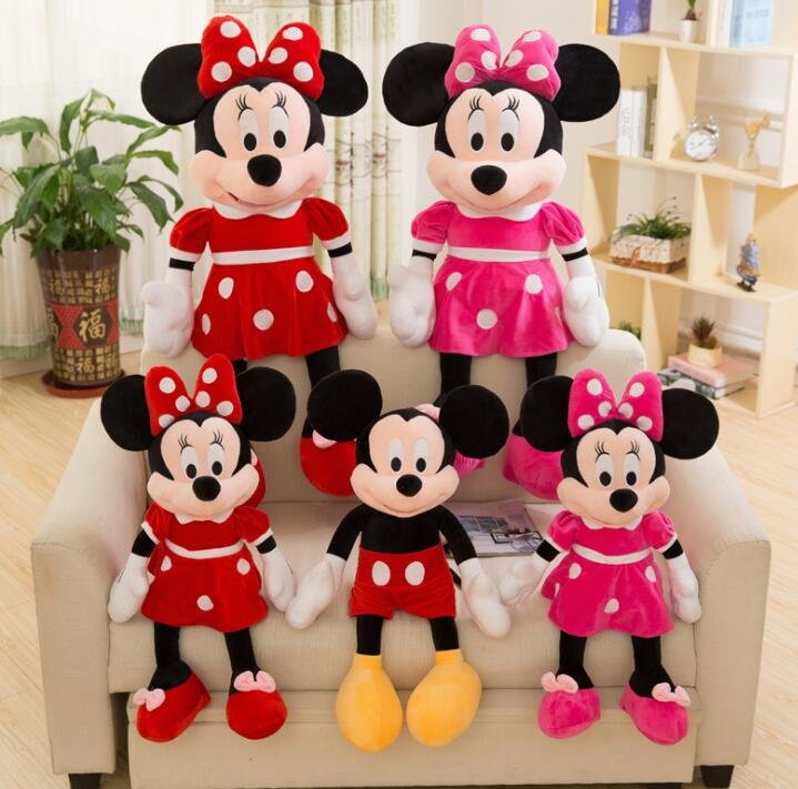 40CM High Quality Stuffed Mickey&Minnie Mouse Plush Toy Dolls Birthday Wedding