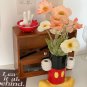 Disney Anime Mickey Mouse Holder Ceramic Home Decoration Flower Vase Movable Doll Toy Kitchen