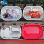 Disney Mickey Minnie Cutlery Three Grid Lunch Box Frozen Princess Cartoon Cute