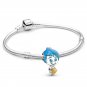 925 Silver Disney Cartoon Mickey Minnie Mouse Bracelet for Women Original Copper