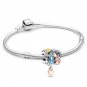 925 Silver Disney Cartoon Mickey Minnie Mouse Bracelet for Women Original Copper