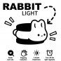 LED Biscuit Rabbit Night Light Easter Gifts For Kids USB Rechargeable Dimming Table