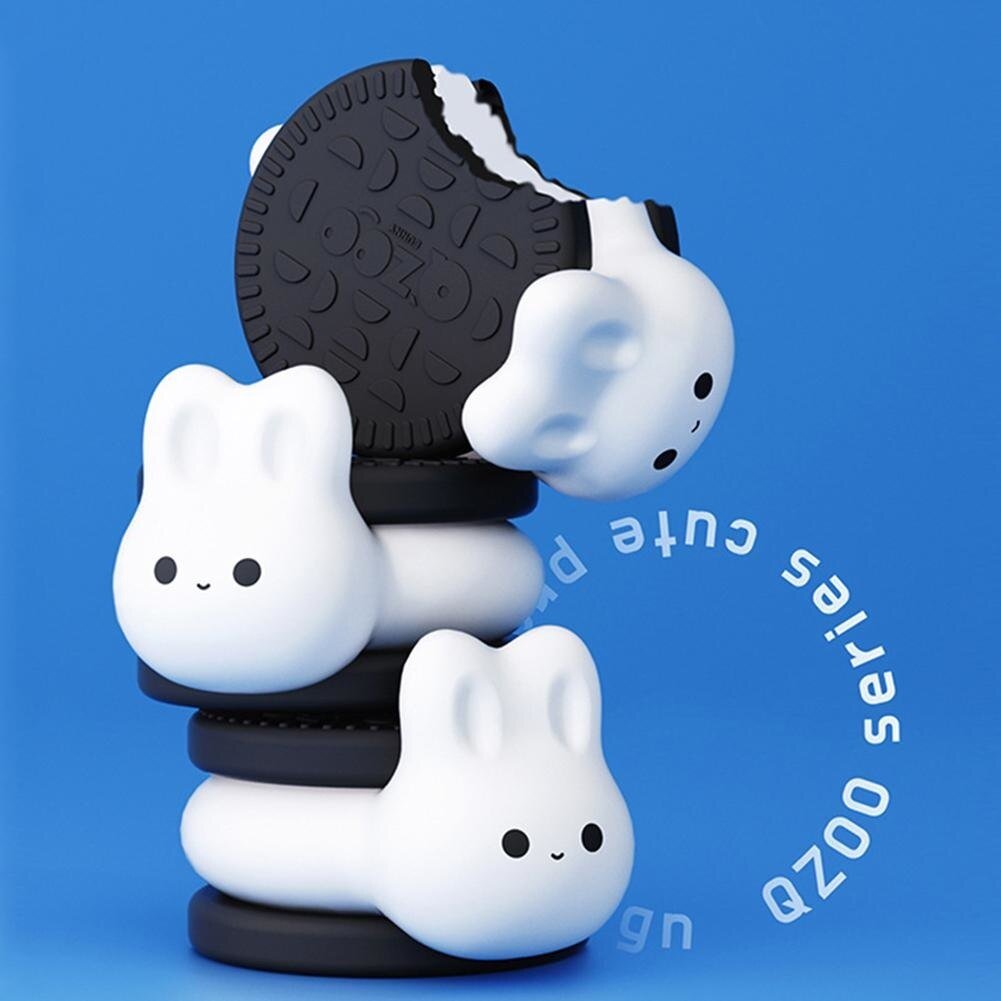 LED Biscuit Rabbit Night Light Easter Gifts For Kids USB Rechargeable Dimming Table