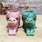 Spotted Ceramic Kitten Vase Cartoon Animal Flower Pots Decorative Plant Pots Creative Flower