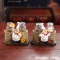 Salt Bottle Holder ,Pepper Bottle Holder,Chef Adornment,Kitchen Resin Ornaments