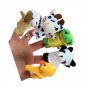 5pcs Cartoon Biological Animal Finger Puppet Storytelling hand puppet Plush Toys Child Baby