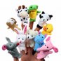 5pcs Cartoon Biological Animal Finger Puppet Storytelling hand puppet Plush Toys Child Baby