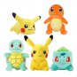 Pokemon Cartoon Plush Toys Pikachu Cute Anime Figure Charmander Eevee Squirtle Stuffed Plush Dolls