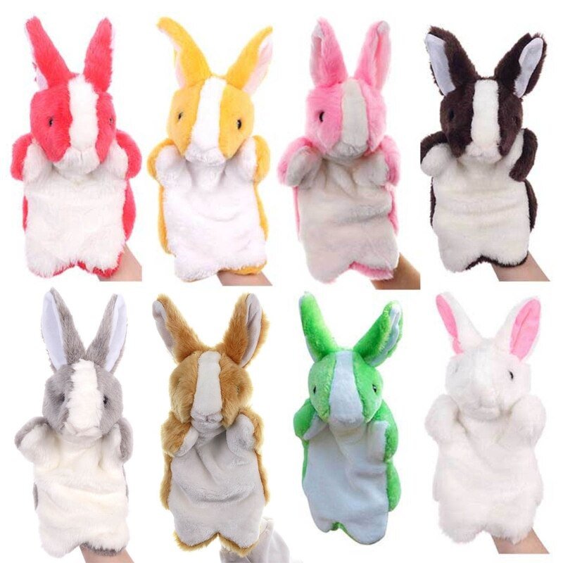 Bunny Hand Puppets 12&acirc;�� Soft Plush Stuffed Animal Rabbit Hand Puppet for Kids Perfect