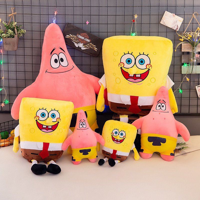 35cm Spong Bob Toy Patrick Star Plush Toy Soft Cartoon Animal Doll For Children Animation Dolls