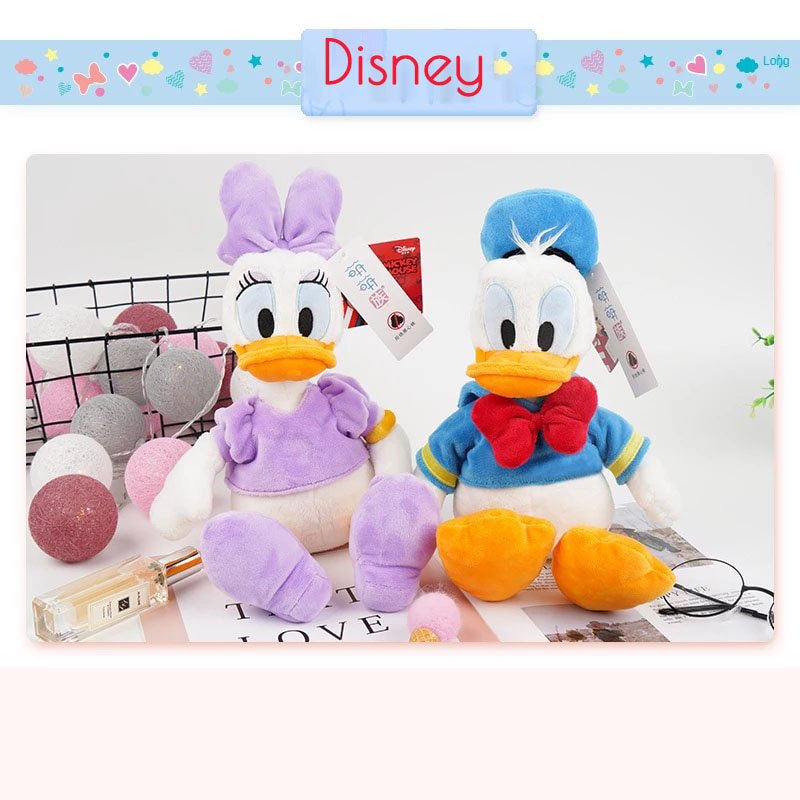 High Quality Original Disney Donald Duck Daisy Plush Toy Fluffy Plush Kawaii Cartoon Stuffed Doll
