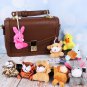24pcs/set Mini Animal Plush Toy Set Cute Small Stuffed Animal Keychain Bear Rabbit Doll Toy