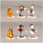 6Pcs/Set Disney Mickey Mouse Anime Figures PVC Minnie Donald Duck Goofy Dolls Figurines