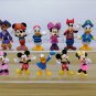Disney Mickey Mouse Minnie Donald Duck Goofy Doll Gifts Toy Model Anime Figures Collect Ornaments