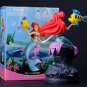 Disney Anime 19cm Little Mermaid Ariel Action Figure Toys Ariel The Princess Collection Room