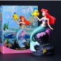 Disney Anime 19cm Little Mermaid Ariel Action Figure Toys Ariel The Princess Collection Room
