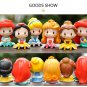 6pcs/set Cute Fairy Tale Princess Snow White Cinderella Bell Ariel Vinyl Figure Model Toys