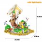 MOC Creative Fairytale Town Building Blocks Alice Weightless Mermaid Cinderella Princess Home Decor
