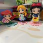 8cm Anime Disney Princess Q Version Snow White Bella Cinderella Ariel Jasmine Alice