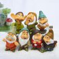 Snow White and the Seven Dwarfs Figurines Miniatures Home Desktop Decor Doll House