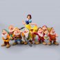 8Pcs/Set Disney Movie Snow White And The Seven Dwarfs Action Figure Snow Princess Pretty Dolls