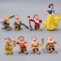 8Pcs/Set Disney Movie Snow White And The Seven Dwarfs Action Figure Snow Princess Pretty Dolls