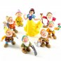 8Pcs/Set Disney Movie Snow White And The Seven Dwarfs Action Figure Snow Princess Pretty Dolls