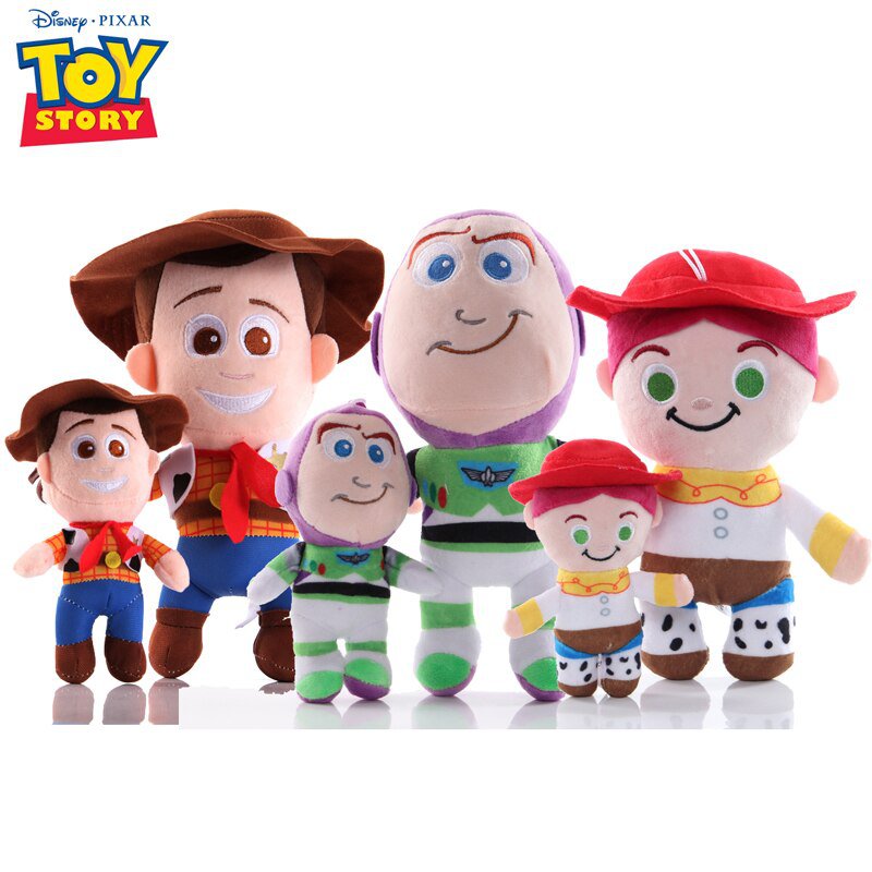 Original Disney Pixar Toy Story 4 Woody Jessie Buzz Lightyear Stuffed