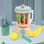 Wooden Smoothie Maker toy - Includes wood Blender, cup, Fruits and knife,Wooden Toy