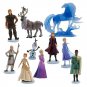 10 pcs /set Disney Frozen 2 elsa Princess Anna Snow Action Toy Figures set Reindeer Doll Decoration