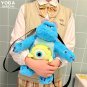 Kawaii Monsters, Inc. Anime Goods Cartoon Sulley James P. Sullivan Mike Stitch Plush Backpack Doll