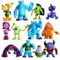 Disney 12Pcs/Set Monsters University Mike Wazowski James P.Sullivan PVC Action Figure Figure Toy