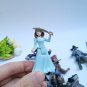 5piece/lot 8cm Jack and the neverland pirate Neverland Peter Pan Action figure toys Collection toy