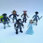 5piece/lot 8cm Jack and the neverland pirate Neverland Peter Pan Action figure toys Collection toy