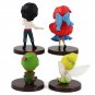 5-8cm 4pcs/Lot Q Posket Peter Pan Prince Eric Petit Fantastict Time Princess Figures