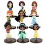9pcs/Set Q Posket Princess Snow White Cinderella Mulan Tangled Aladdin Moana Peter Pan