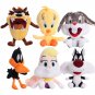 20-27cm Bugs Bunny Plush Stuffed Toys Daffy Duck TweetyBird Cartoon Anime Figure Cute