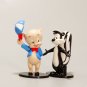 12pcs/set Bugs Bunny Taz Puppy Marvin Wile E Coyot Sylveste Yosemite Sam Figure Posable