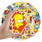 10/30/50/100pcs Cartoon Anime Comedy Simpson Family Stickers Decals DIY Laptop