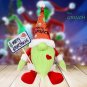 Green Grinch Sitting Doll Ornament Merry Christmas Green Hair Monster Doll Decorations for Home