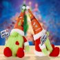 Green Grinch Sitting Doll Ornament Merry Christmas Green Hair Monster Doll Decorations for Home