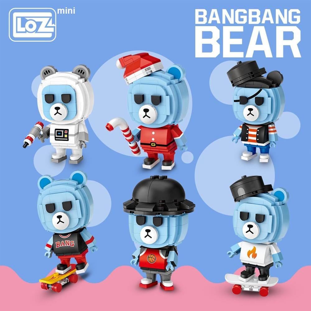 LOZ Mini Blocks Blind Box Egg Bear Random Building Blocks Lovely